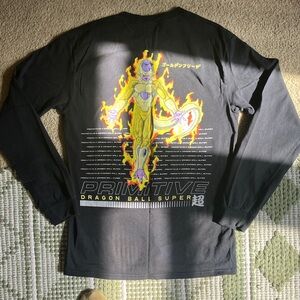 Primitive Dragon Ball Super Black Tee with Yellow Graphic